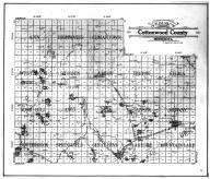 Cottonwood County Outline Map, Cottonwood County 1909